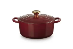 Le Creuset Pfannen Guß Und Schmiedeeisen>Bräter Signature rund 24 cm Garnet