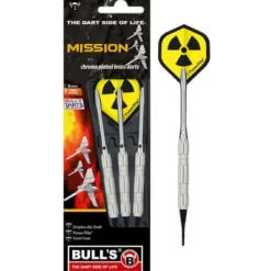 BULL'S® Erwachsenen Und Kennerspiele|Geschenkartikel Für Große>3 Softdart Mission Chr.Brass 18gr.