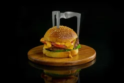 Lurch Grillzubehör>Burgerspieß mit Holzteller