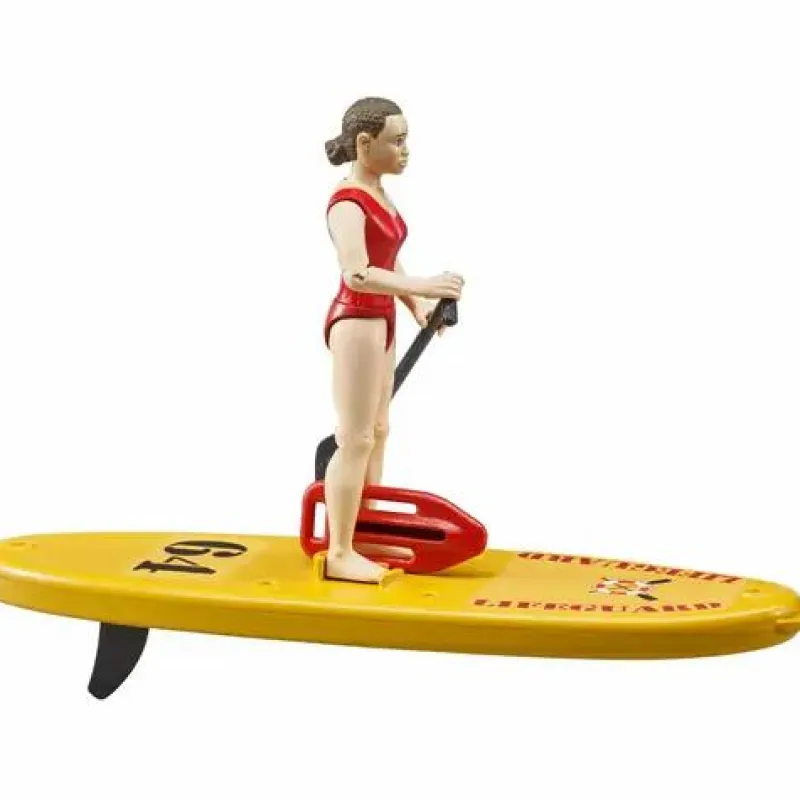 Bruder Fahrzeuge Und Fluggeräte>bworld Life Guard mit Stand Up Paddle