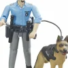 Bruder Fahrzeuge Und Fluggeräte>bworld Polizist mit Hund
