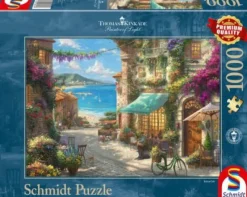 Schmidt Spiele Erwachsenenpuzzle>Cafe an der italienischen Riviera - Puzzle 1000 Te