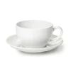 Dibbern Weiß>Cappuccino Untertasse 16 cm Weiss Solid Color