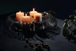 Philippi GmbH Beleuchtung>Caracas Adventschale, Stahl, Stahldraht, pulverbes