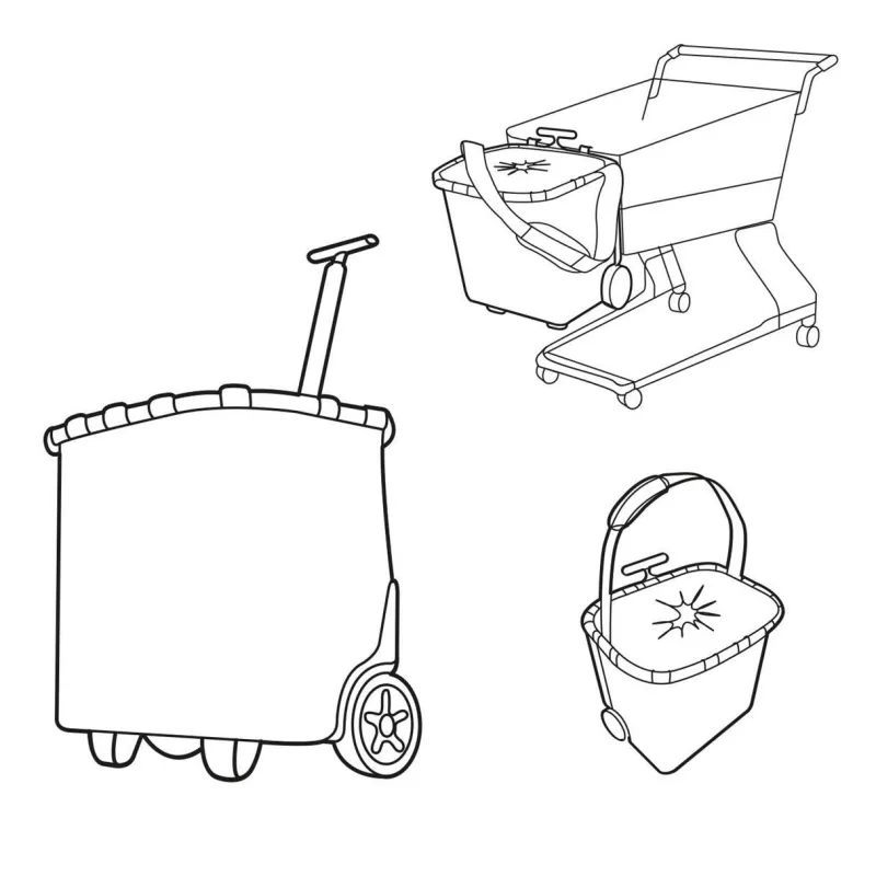 Reisenthel Reisetaschen Und Koffer>Carrycruiser frame twist silver Einkaufskorb mit R