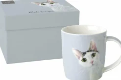 IHR Henkelbecher>CAT STELLA Light Blue Porzellanbecher