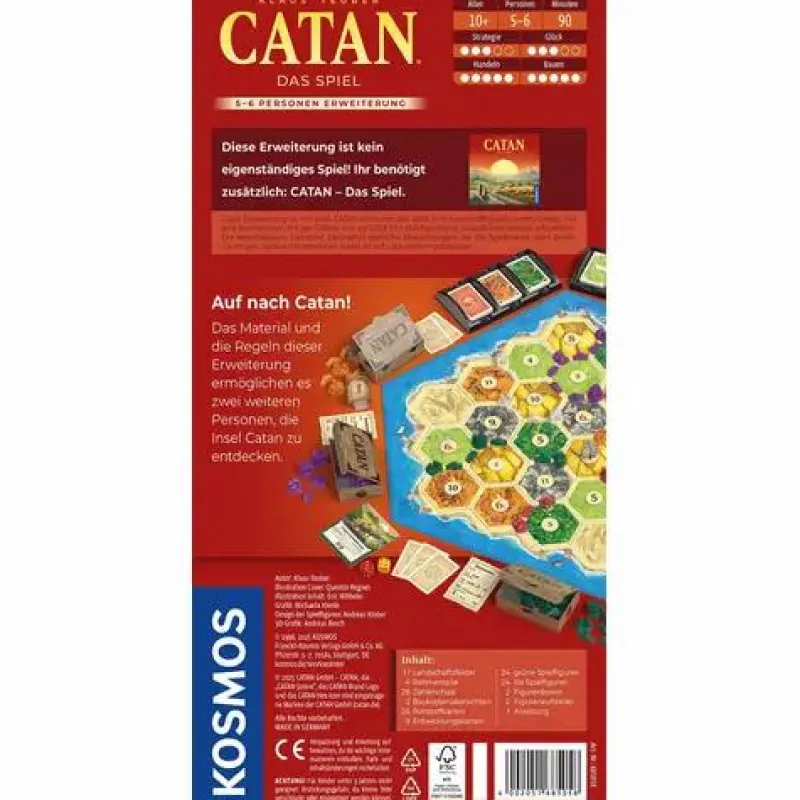 Kosmos Familien- Und Gesellschaftsspiele>CATAN - Das Spiel - Erweiterung 5-6 Personen