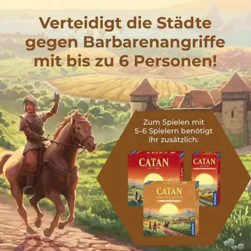 Kosmos Familien- Und Gesellschaftsspiele>CATAN - Städte & Ritter - 5/6. Spieler