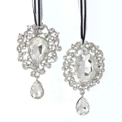 Kurt S. Adler Baumschmuck Und Zubehör>Christbaumschmuck Hänger mit Steinchen, 2-teilig