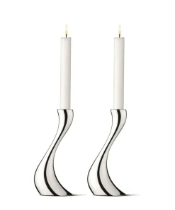 Georg Jensen A/S Kerzen, Leuchter Und Zubehör>Cobra Kerzenhalter medium 2 Stck.