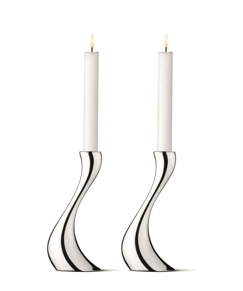 Georg Jensen A/S Kerzen, Leuchter Und Zubehör>Cobra Kerzenhalter medium 2 Stck.