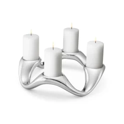 Georg Jensen A/S Kerzen, Leuchter Und Zubehör>Cobra Kerzenhalter rund Edelstahl