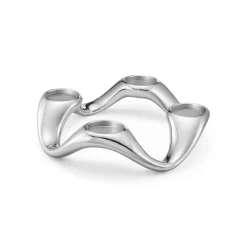 Georg Jensen A/S Kerzen, Leuchter Und Zubehör>Cobra Kerzenhalter rund Edelstahl