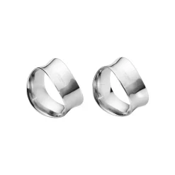 Georg Jensen A/S Servietten|Servietten Und Serviettenringe>Cobra Serviettenringe 2 tlg.