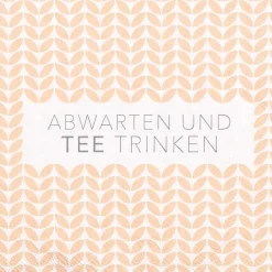Räder Servietten Und Serviettenringe|Servietten>Cocktailserviette „Abwarten und Tee trinken", 25x2