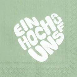 Räder Servietten Und Serviettenringe|Servietten>Cocktailserviette „Ein Hoch auf uns", 25x25cm