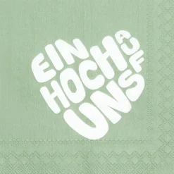 Räder Servietten Und Serviettenringe|Servietten>Cocktailserviette „Ein Hoch auf uns", 25x25cm