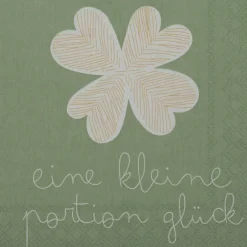 Räder Servietten Und Serviettenringe|Servietten>Cocktailserviette „Eine kleine Portion Glück", 25c
