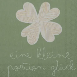Räder Servietten Und Serviettenringe|Servietten>Cocktailserviette „Eine kleine Portion Glück", 25c