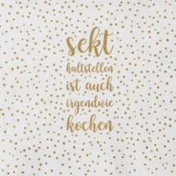 Räder Servietten Und Serviettenringe|Servietten>Cocktailserviette „Sekt kaltstellen", 25x25cm