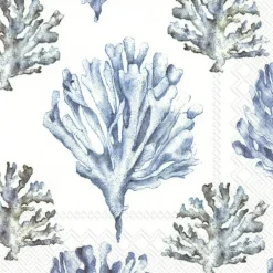 IHR Servietten Und Serviettenringe|Servietten>CORAL white Lunch-Servietten L 897990