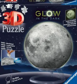 Ravensburger 3D Puzzle>Der Mond - Glow-in-the-Dark - Puzzle 3D 72 Teile