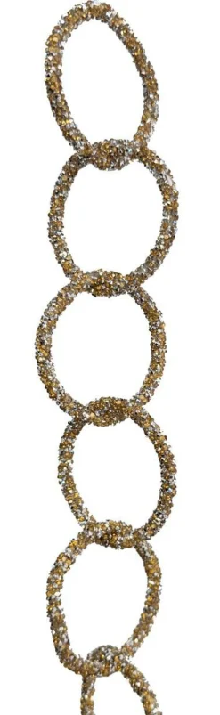 Shishi AS Dekoration>Diamantring Girlande gold-silber 1.50m