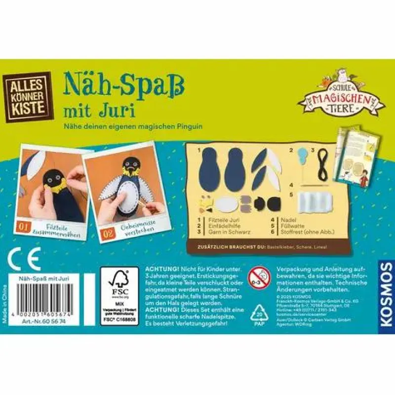 Kosmos Basteln>Die Schule der magischen Tiere - Näh-Spaß Mit Juri