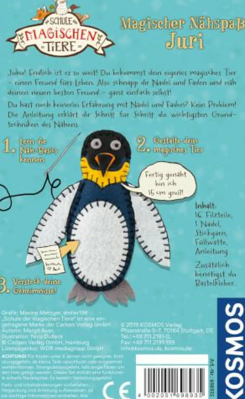 Kosmos Basteln>Die Schule der magischen Tiere - Magischer Nähspaß
