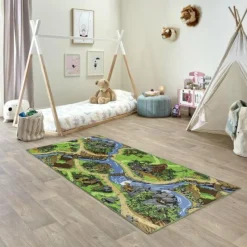 Vedes Fahrzeuge Zubehör>Dino-Park Teppich ca. 95x200 cm anti rutsch