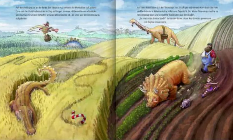 COPPENRATH SPG Interaktive Lernspiele>Dinosaurier auf dem Bauernhof (Bd.4)