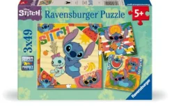 Ravensburger Kinderpuzzle>Disney Stitch - Puzzle 3x49 Teile