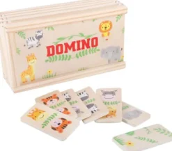 SpielMaus Kinderspiele>Domino mit Tiermotiven, 28 Teile