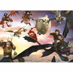 Schmidt Spiele Kinderpuzzle>Dragons, Drachenreiter In Aktion 100 Teile