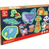 Hape Kleinkindpuzzle|Spielen>Dschungel-Freunde-Puzzle