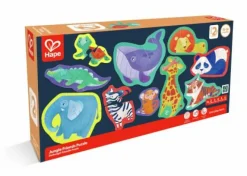 Hape Kleinkindpuzzle|Spielen>Dschungel-Freunde-Puzzle