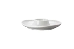Rosenthal Weiß>Eierbecher mit Ablage, 13 cm, Junto / Weiß