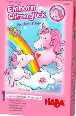 Haba Kinderspiele>Einhorn Glitzerglück - Funkelbingo