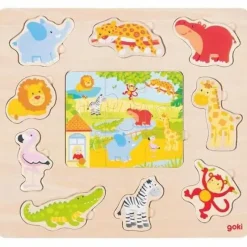 Gollnest & Kiesel Kleinkindpuzzle|Spielen>Einlegepuzzle Zootiere