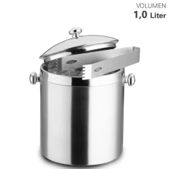 Weis & Cie. GmbH Barzubehör>Eiswürfeleimer m. Zange doppelwandig