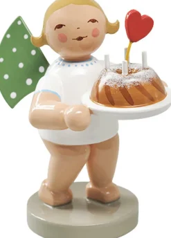 Wendt&Kühn Figuren>Engel Kuchen und Herz