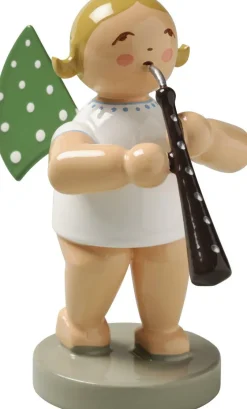 Wendt&Kühn Figuren>Engel mit Altoboe, Grünhainichener Engel - 650Er