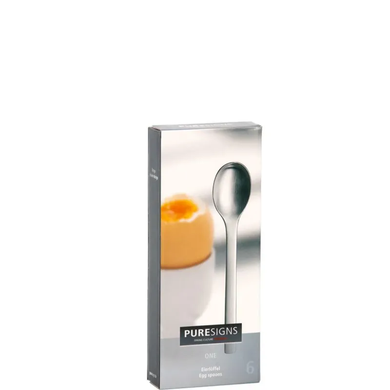 Puresigns Edelstahl Und Kunststoff>6er Eierlöffel One extra