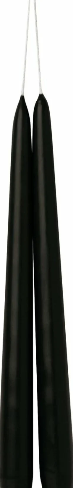 IHR Kerzen, Leuchter Und Zubehör>2er SPITZKERZE Black 24 Cm Lang 1 Paar Spitzkerze