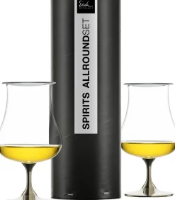 Eisch Barzubehör|Bargläser>2er Universal Spirituosengläser 500/21 platin mit