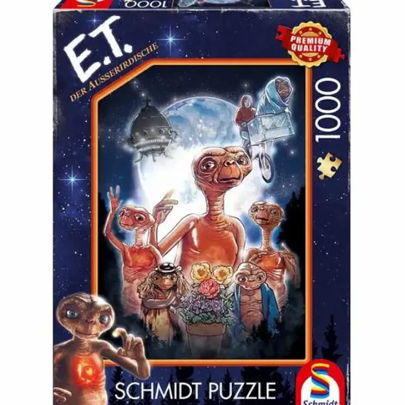 Schmidt Spiele Erwachsenenpuzzle>E.T., Der Außerirdische, Abenteuer 1000 Teile