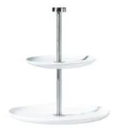 Asa Selection Weiß>Etagere 2 stufig rund H 23,5 cm