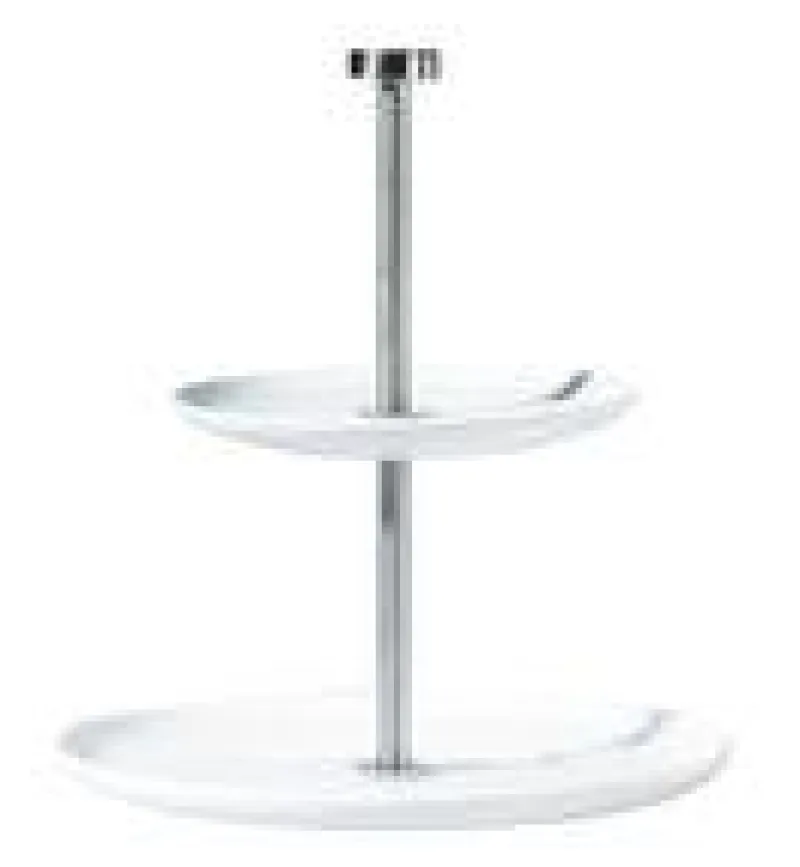 Asa Selection Weiß>Etagere 2 stufig rund H 23,5 cm