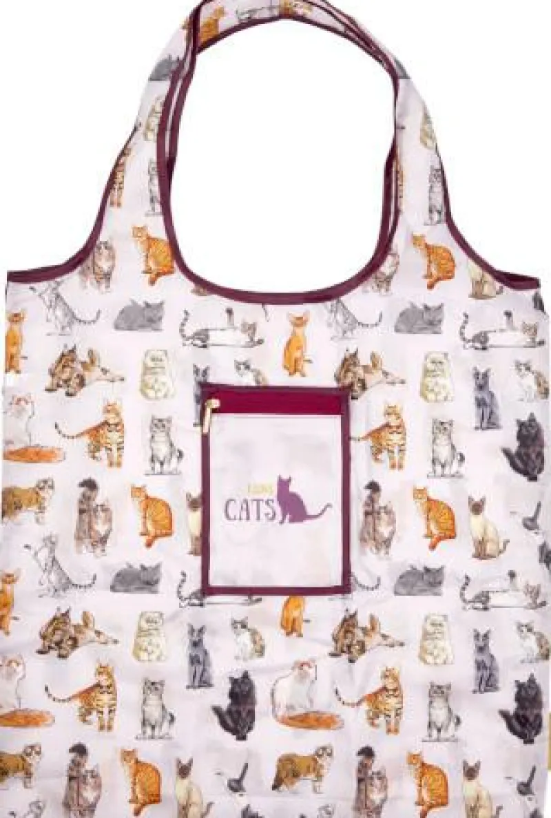 COPPENRATH SPG Taschen Und Körbe>Faltshopper Katzen - I love cats & dogs