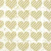 IHR Servietten Und Serviettenringe|Servietten>FANCY HEARTS gold Lunch-Servietten L 855609